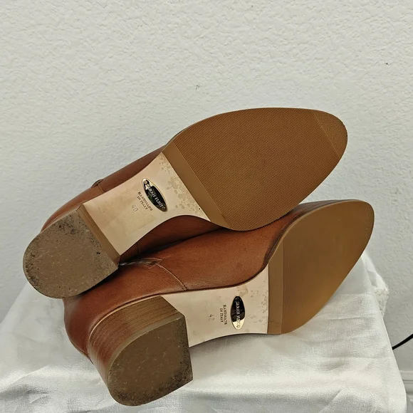 Sarah Flint The Perfect Zip Bootie In Saddle Vachetta Size 40, 9-9.5 Women's - Picture 15 of 16